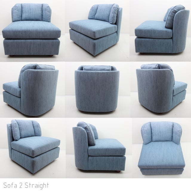 1970s Vintage Henredon Folio 500 Sectional Sofa 9 Pieces Chairish