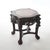 Wood Antique Chinese Carved Rosewood Marble Top Low Table 1890 For Sale - Image 7 of 8
