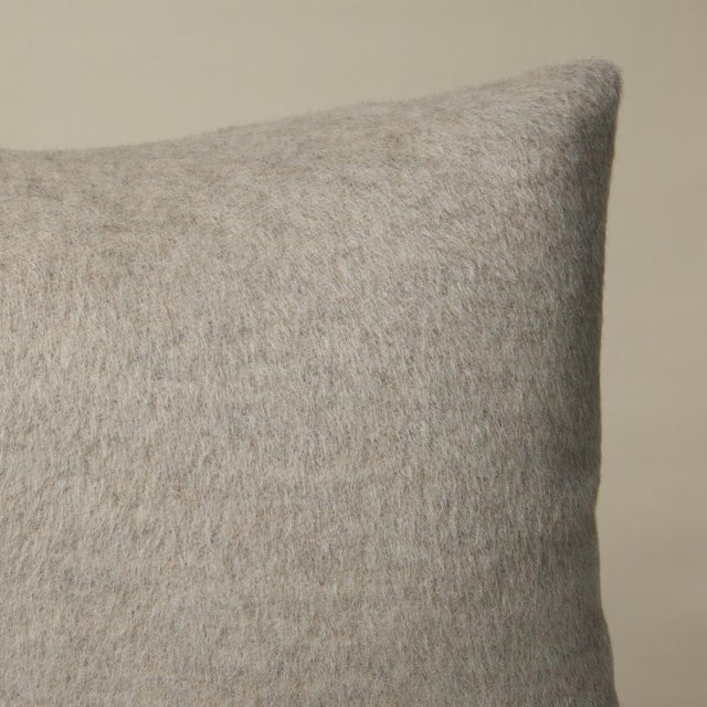 This pillow features Dixon Mohair Weave with a knife edge finish. With a brushed and felted finish, this mohair weave has...