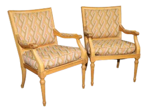 Louis XV Fruitwood Bergeres