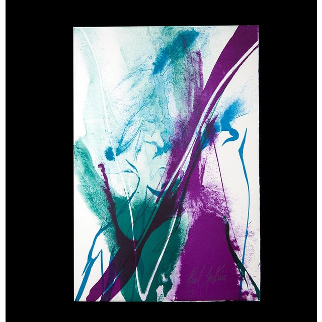 Original Paul Jenkins Stone Lithograph, 1965. Size: 25.5 x 37.5cm. Frame Size: 15 x 19 3/4in. This is a Numbered Limited...