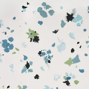 Sample - Schumacher x Backdrop Fairfarren Wallpaper in Teal