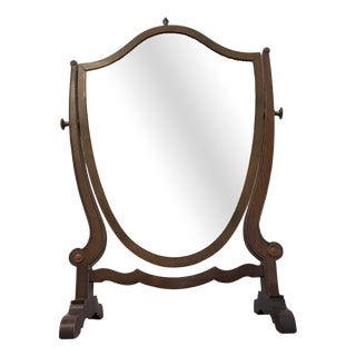 Antique Edwardian Mahogany Dressing Table Vanity Mirror, 1900 For Sale