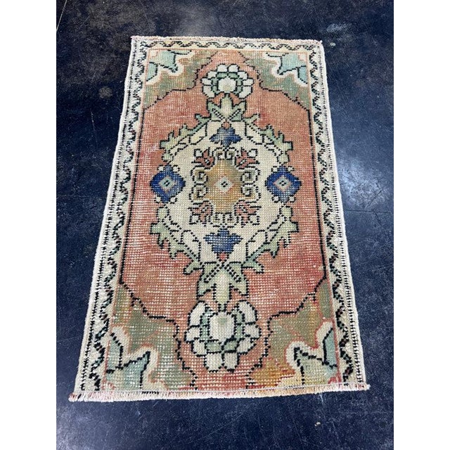 Turkish Yastik Rug 1'7" x 2'8" For Sale - Image 4 of 5