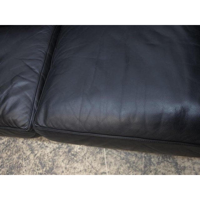 Duc Sofa in Leather Black Leather by Mario Bellini for Cassina For Sale - Image 9 of 18