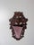 Rustic Antique Black Forest Carved Walnut Wall Pocket With Female Portrait For Sale - Image 3 of 9