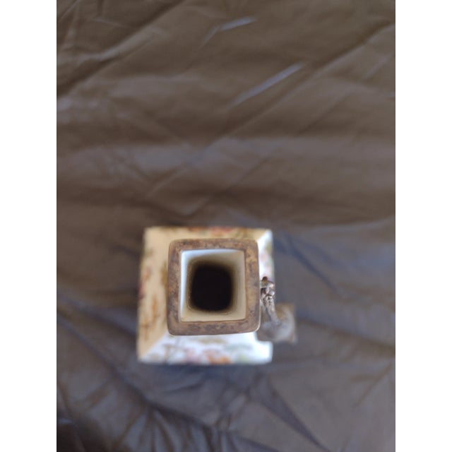 White Mid 19th Century Dresden Porcelain Courting Bottle For Sale - Image 8 of 9