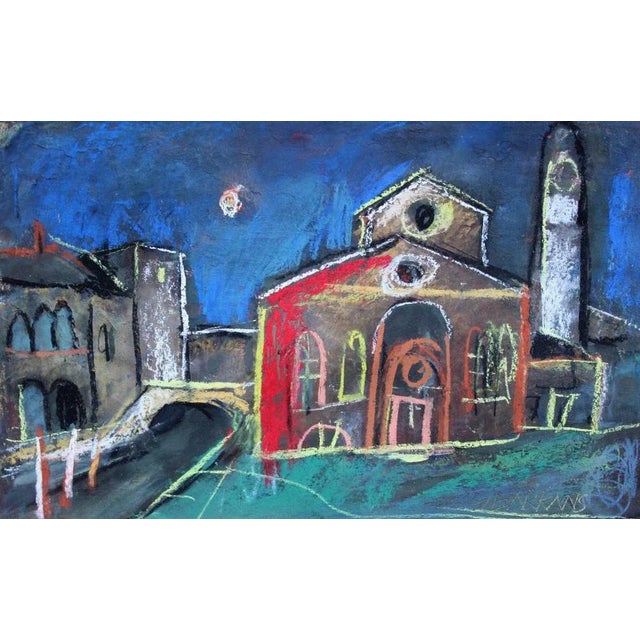 Paper Georgs Barkans, Venice at Night, 2007, Pastel on Paper For Sale - Image 7 of 7
