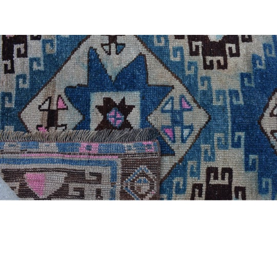 Vintage Oushak Rug-3'6" X 9'3" For Sale In Los Angeles - Image 6 of 7