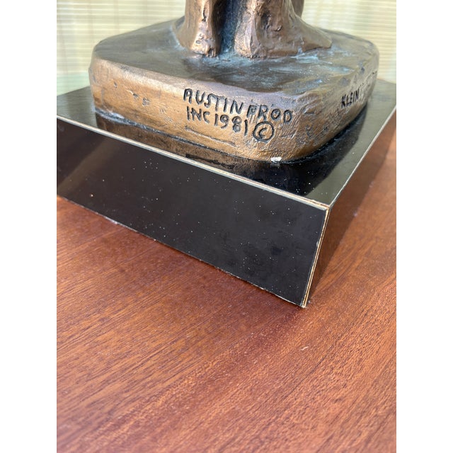 1980s Austin Production "Loving Couple" Brutalist Sculpture Signed by the Artist. For Sale - Image 10 of 16