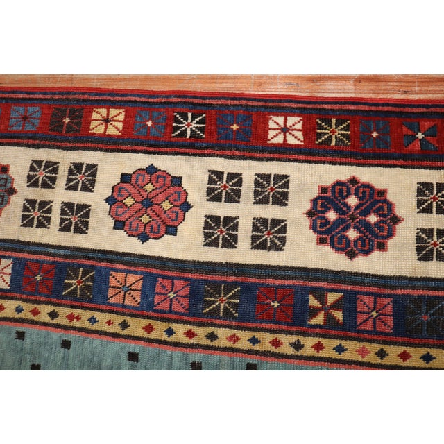 Antique Zabihi Collection Talish Blue Runner - 3'3" x 8' For Sale - Image 11 of 11