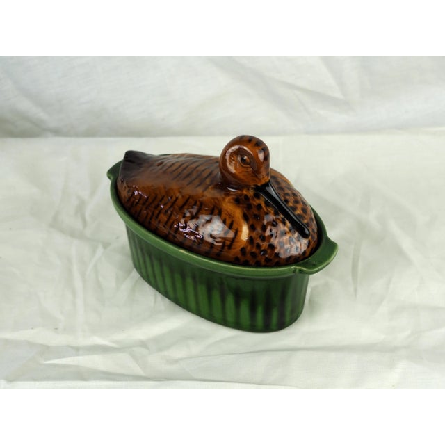 Early 20th French Trompe l'Oeil Woodcock Tureen For Sale - Image 6 of 11