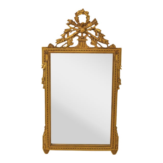 Neoclassical Gold Frame Syroco Wood Frame Mirror Chairish