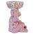 2020s Contemporary Pink Chinoiserie Monkey Holding Bowl For Sale - Image 5 of 8
