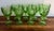 Gemstone Fostoria Moonstone Green Water Glasses Set 8 For Sale - Image 7 of 12