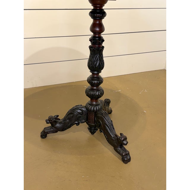 19th Century Black Forest Carved Night Stand For Sale - Image 5 of 7