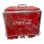 Vintage Coca-Cola Embossed Steel Picnic Cooler Progress Refrigerator Original For Sale
