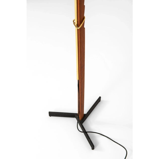 Metal Danish Floor Lamp by Svend Aage Holm Sørensen, 1950s For Sale - Image 7 of 11