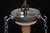 Art Deco French Opaline Glass, Chrome and Alabaster Plafonnier, 1940s For Sale - Image 6 of 16