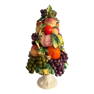 Vintage Italian Ceramic Fruit Topiary
