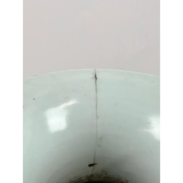 Chinese Early Ming Dynasty Style Warrior Motif Blue & White Porcelaine Vase For Sale - Image 12 of 13