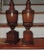 1940s Carved & Turned Wood Urn Lamps- a Pair For Sale - Image 9 of 11