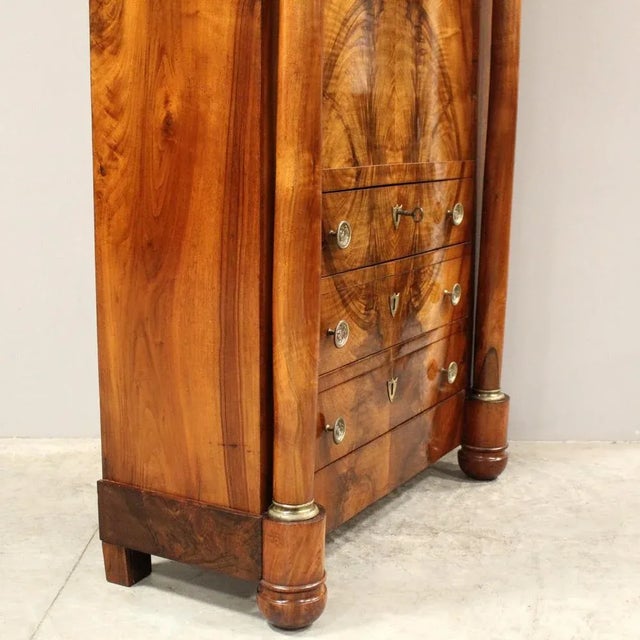 19th Century Empire Secretaire in Walnut For Sale - Image 9 of 13