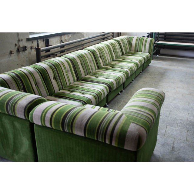 Large Modular Sofa, Germany, 1970s, Set of 7 For Sale - Image 9 of 11