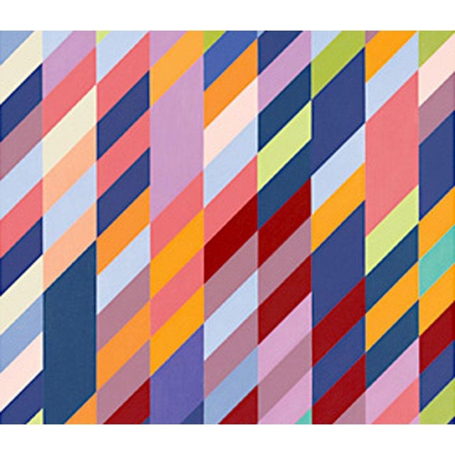 Abstract Bridget Riley Official Exhibition Poster For Sale - Image 3 of 3