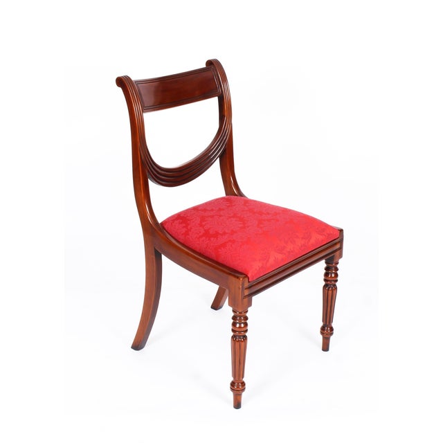 Vintage Regency Revival Swag Back Dining Chairs, Set of 12 For Sale - Image 14 of 18