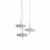 Black Hardware and White Diffuser Model 2065 Lamps by Gino Sarfatti, Set of 3 For Sale - Image 6 of 7
