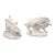 Early Porcelain Model B1 Pair of Wild Boars from Derby, 1755, Set of 2 For Sale - Image 4 of 12