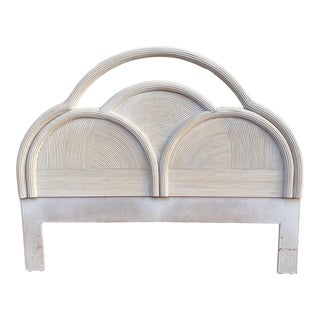 Vintage Arches Pencil Reed Queen Headboard For Sale