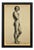 Henry Arthur Roberts after Drölling, Pre-Second Republic French Academy Life Study of Standing Male Nude, 1800s, Charcoal & Pencil on Paper For Sale