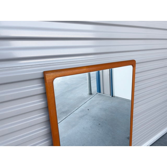Torring Mobelfabrik Danish Modern Teak Wall Mirror by Arenkiel for Torring For Sale - Image 4 of 9