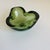 Mid-Century Modern 1960s Murano Style Peridot Green Glass Ashtray Catchall Art Glass Bowl For Sale - Image 3 of 8
