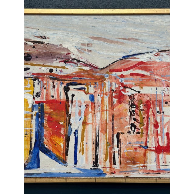 Tore Hultcrantz, Composition, 1960s, Oil on Canvas, Framed For Sale - Image 11 of 18