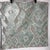 Abstract Z Gallerie Seaglass Blue and Beige Velvet Euro Pillow Cover Shams (2) 32" X 32" For Sale - Image 3 of 8