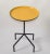 Mid-Century Modern 1980 Herman Miller Style Yellow Enamel Tray Side Table Black Iron Gazelle Base For Sale - Image 3 of 13