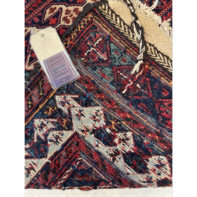 1920s Vintage Flat Weave Decorative Soumak Rug For Sale - Image 4 of 9