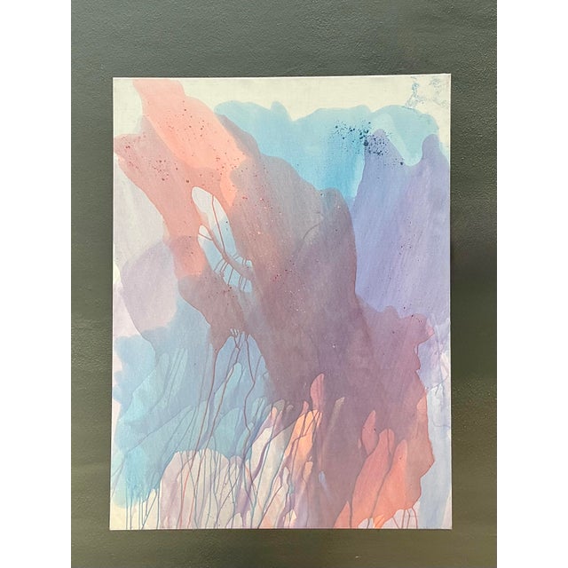 Vintage Monumental Boho Signed Original Abstract Oil Painting For Sale In West Palm - Image 6 of 11
