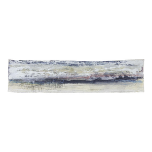 2007 George Turner Abstract Dark Blue Evening Landscape Painting