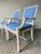 English Vintage Rattan Armchairs With Sculptural Fretwork Backs, a Pair For Sale - Image 3 of 11