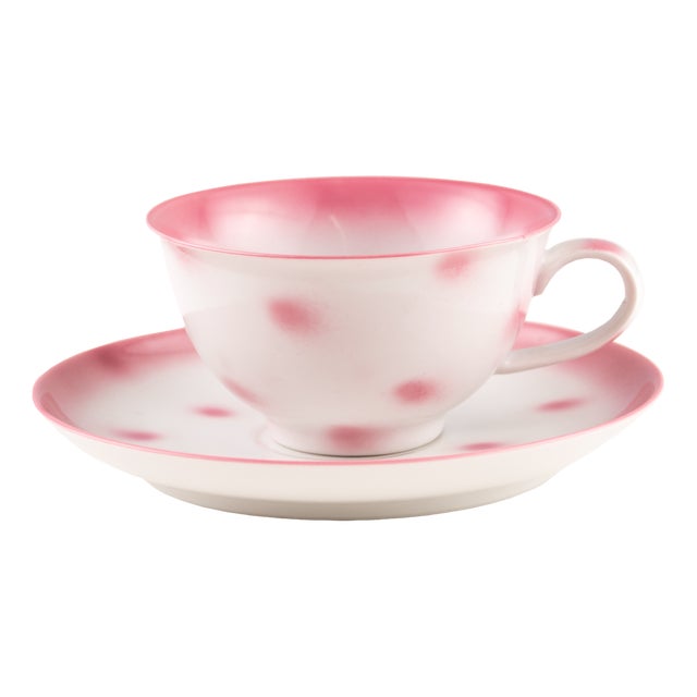 Yellow Dots Porcelain Collection Tea Cup from Litolff For Sale