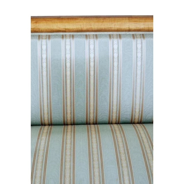 Wood 19th Century Swedish Carved Birch Sofa For Sale - Image 7 of 11