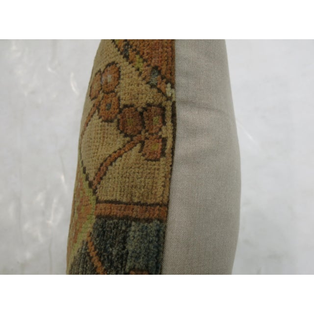 Early 20th Century Zabihi Collection Rustic Tribal Afghan Rug Pillow - 1'2" x 1'7" For Sale - Image 4 of 4