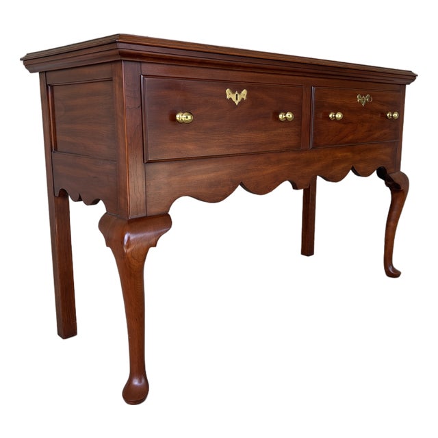 Henkel Harris Cherry Georgian Style 2 Drawer Huntboard For Sale