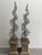 Stunning pair of large garden topiaries set on lightweight ceramic or resin bottoms. These spiral wire topiaries are...