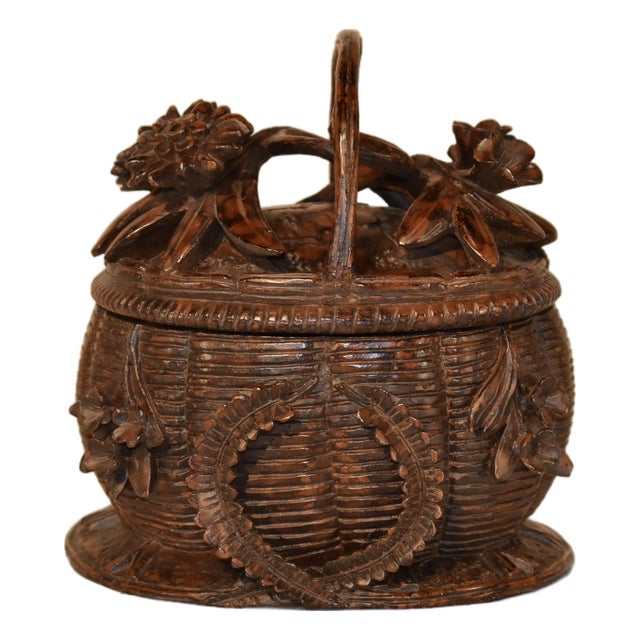 Circa 1990's Oklahoma Casting Black Forest Jewelry Box For Sale