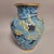 Chinese Cloisonné Vase With Dragon and Phoenix on Blue Ground, Mid-20th Century For Sale In Raleigh - Image 6 of 13